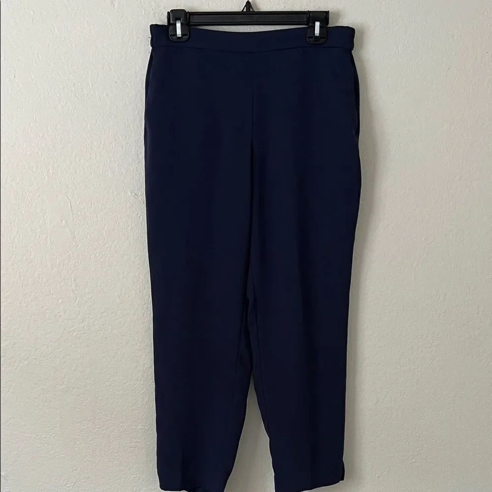 J.Crew Women's Jamie Pants Pull On Navy in Size 12